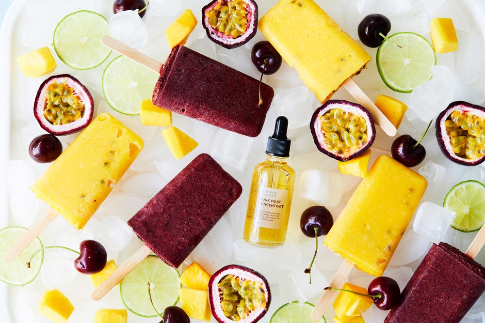 Mango Passionfruit & Cherry Popsicles